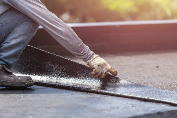 Professional Emergency Waterproofing technician working in Hebron, OH